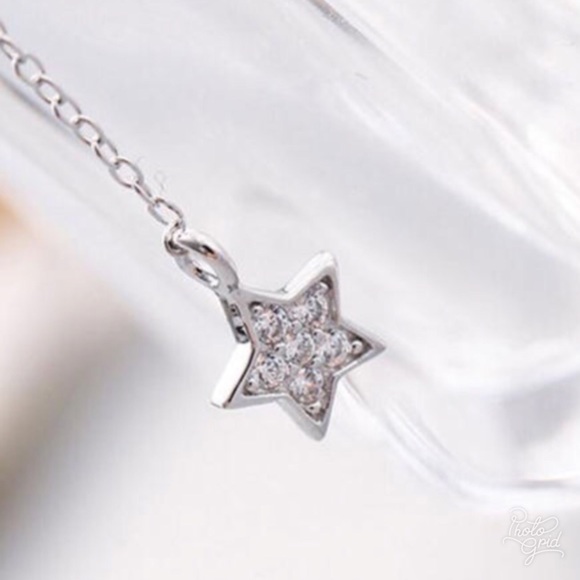 Sterling silver stars & moon necklace - Picture 6 of 7